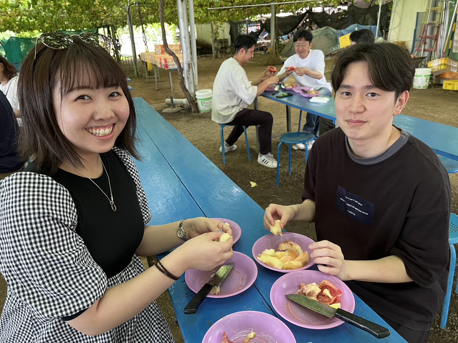 山梨県でもも狩り